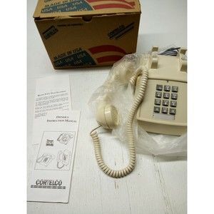 ITT Cortelco 250009-VBA-20M Traditional Desk Phone Beige New with Box